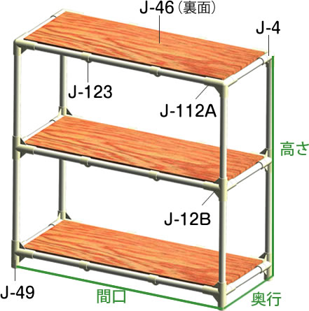 材料費は 棚 板仕様 Diy Life イレクターで できるワクワクを