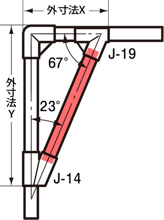 長さのはかり方は 角度ジョイント すじかい２の場合 Diy Life イレクターで できるワクワクを